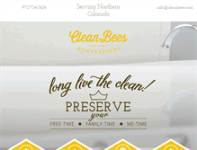 Tablet Screenshot of cleanbees.com